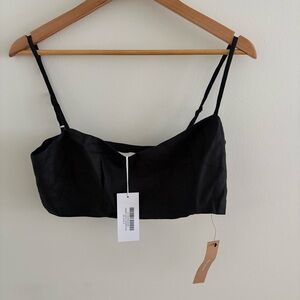 Reformation NWT Two-Piece set linen bra top and mini skirt